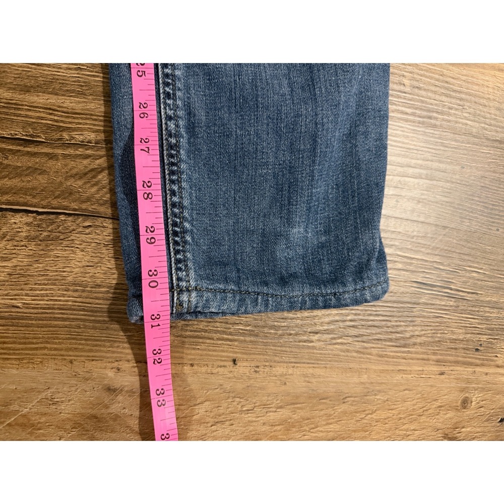 Eddie Bauer Flannel Lined Jeans Women 6 Blue Excellent Boyfriend Relaxed Leg - Picture 10 of 12